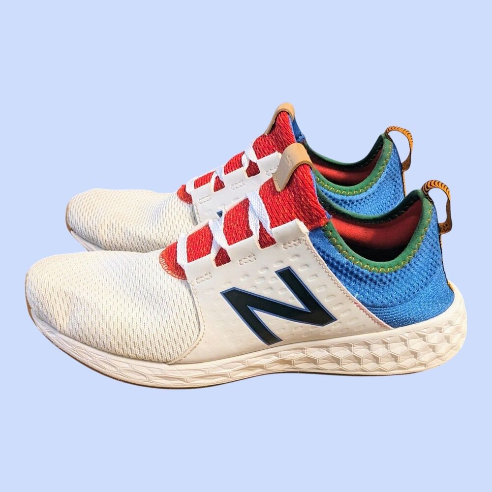 New Balance Fresh Foam Cruzv1 Reissue Men's 11.5 White/Blue/Red/Green MCRZRWC